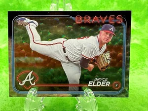 Bryce Elder - Silver Crackle - 2024 Topps Series 1 #48 Atlanta Braves - Picture 1 of 11