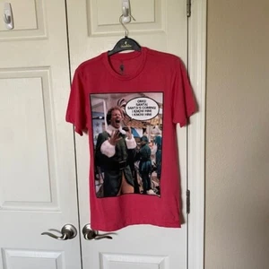 Elf Film Will Ferrell OMG! Santa Tee Small Red Ripple Junction Christmas NWOT - Picture 1 of 7