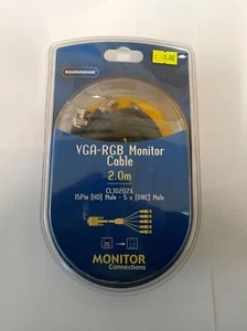 Bandridge Male VGA to Male BNC x 5 Cable, 2m Grey - Picture 1 of 2