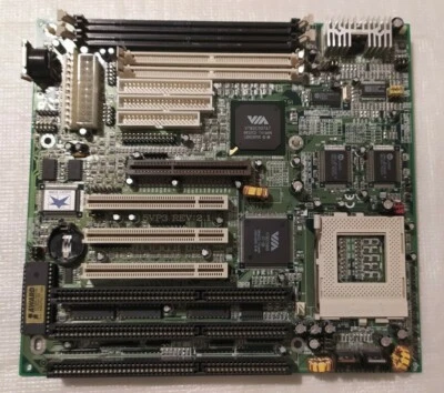 Motherboard Lucky Star  5VP3  Socket 7  512 kB cache AGP !!!! Intel AMD  Working - Immagine 1 di 4