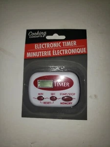 Cooking Concepts Electronic Kitchen Digital Timer. New in box - Picture 1 of 3