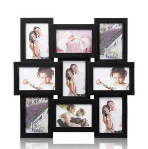 MDF Multi Aperture Picture Photo Frame, Holds 9 x 6 x 4 Photos, Best Gifting Fra - Picture 1 of 5