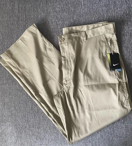 NWT NIKE MEN’S GOLF STANDARD DRI FIT TAN PANTS SZ 40x32 - Picture 1 of 6