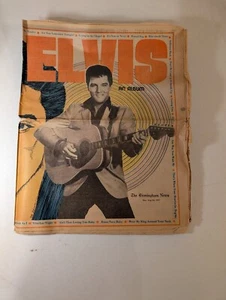 22 de agosto 1977 Birmingham News Elvis Tribute periódico insertar álbum estilo - Imagen 1 de 3