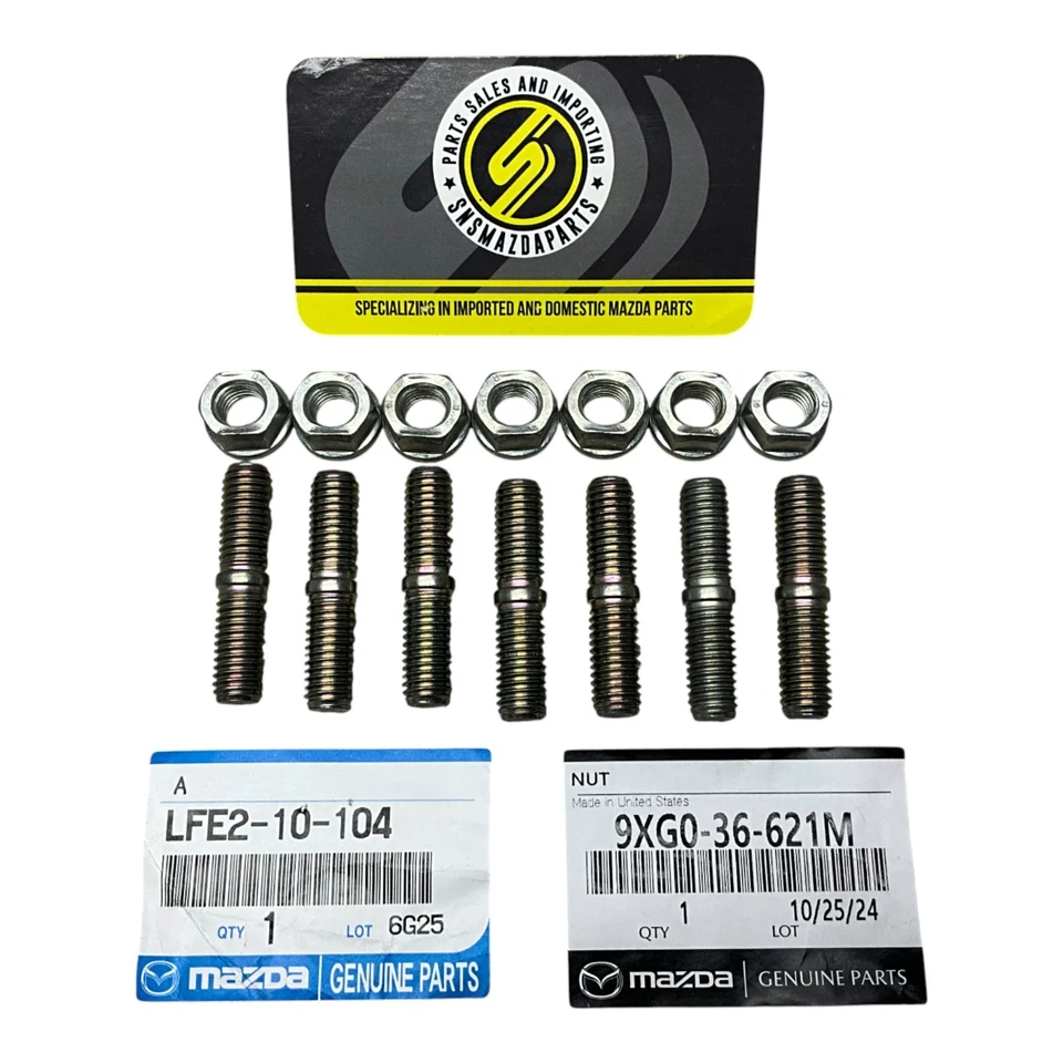 06-15 Mazda Miata MX5 OEM Kit de pernos de escape genuino LFE2-10-104 9XG0-36-621M Foto 1 de 1