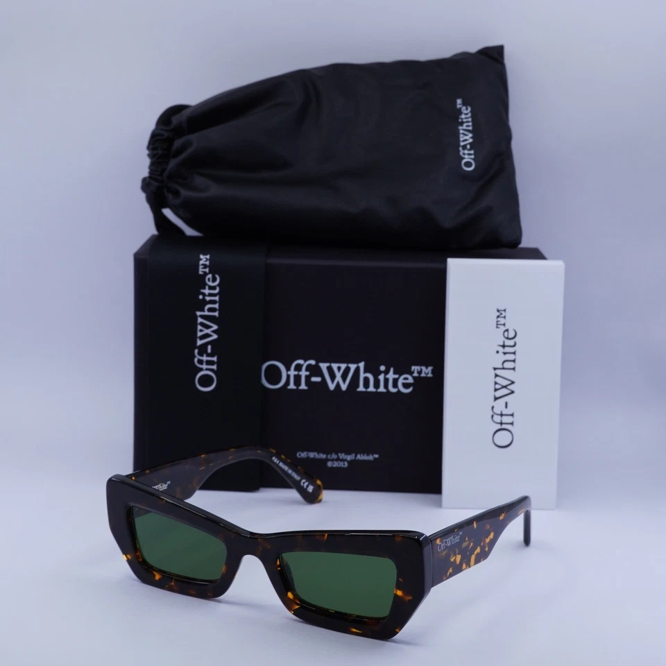 Off-White OERI137 AURORA 6055 Havana/Green 51-21-145 Sunglasses