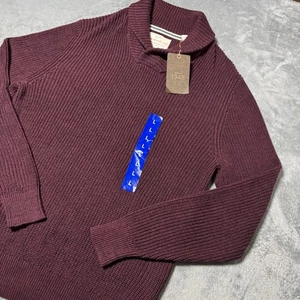 WEATHERPROOF VINTAGE MENS NWT SHAWL COLLAR KNIT SWEATER PULLOVER SIZE L NEW - Picture 1 of 7