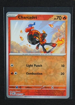 Charcadet Reverse Holo SV03: Obsidian Flames 043/197 NM - Image 1 of 2