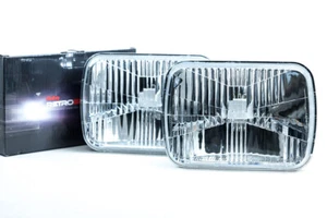 Classic Sealed Beam LED Headlights Holley Retrobright 5x7" - Picture 1 of 15