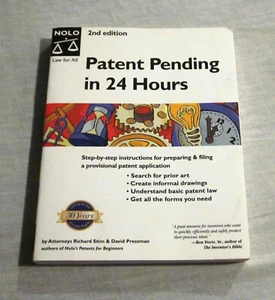 PATENT PENDING IN 24 HOURS 2ND EDITION BY RICHARD STIM - Picture 1 of 4
