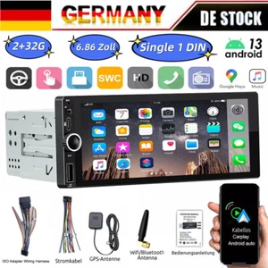 Android 13 Autoradio mit Touchscreen Carplay Car GPS Screen stereo display - Bild 1 von 17
