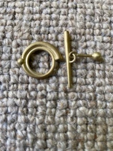 Bracelet or necklace toggles, made in Germany, 4 silver, 1 gold, all NEW - Picture 1 of 3