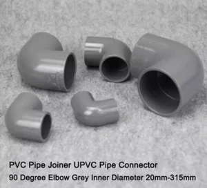 PVC Rohrverbinder PVC Rohrverbinder 90 Grad Winkel grau Innendurchmesser 20-315 mm - Bild 1 von 5