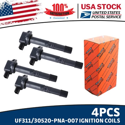 Bobinas de encendido premium 4 piezas para Honda Accord 2,4 L l4 2003-2007 UF311 30520PNA007 Foto 1 de 4