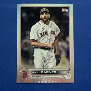 2022 Topps Series 1 - Matt Barnes Silver Rainbow Foil Parallel Red Sox - 303 - Picture 1 of 2