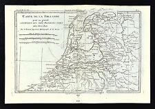 1779 Bonne Map - Holland Belgium Netherlands Amsterdam Utrecht Rotterdam Hage 