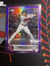 2022 Topps Chrome Update Alex Thomas #USC12 Purple Refractor Rookie Card