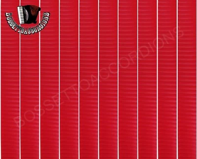 BOSSETTO ACCORDIONS Accordion BELLOWS TAPE RED WITH STRIPES Roll 19mm x 8.89m (350 inches)