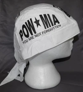 skull cap hat do du doo rag POW*MIA you are not forgotten sweat band USA +colors - Bild 1 von 7