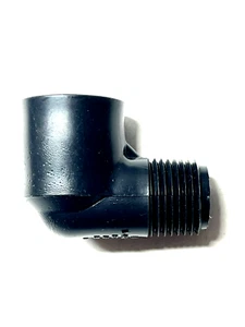 18 pezzi Lasco M412-005 SCH 40 HDPE 90° gomito stradale 1/2" MIPT x FIPT - Foto 1 di 4
