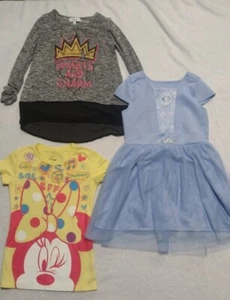 Disney Minnie Mouse Shirt/Frozen Dress/ Smarts And Charm Long Sleeve Size 7/8 - Picture 1 of 7