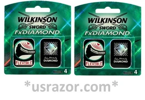 8 Wilkinson FX Diamond blades fit Schick Tracer Razor Cartridges Refills Shaver - Picture 1 of 5