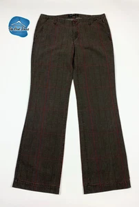 Gas fabian pantalone donna usato W32 tg 46 quadri bootcut a zampa loose T8754 - Foto 1 di 10