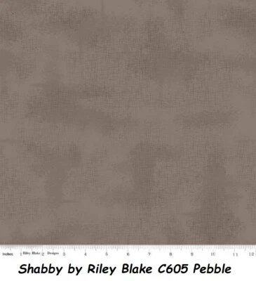 Shabby Tonals Licuadoras Algodón Edredón Tela Riley Blake BTY C605 GUIJARRO Gris Foto 1 de 4