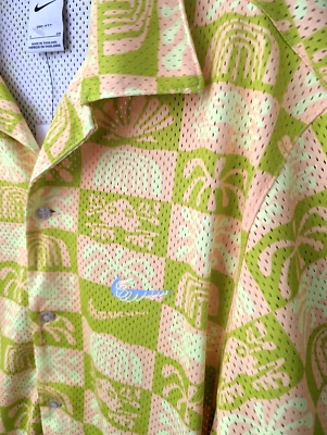 Nike Hawaiian Camp Shirt Mens S Button Up Mesh Tiki Cruise Athleisure Golf NWT - Image 1 of 4