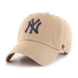 New York Yankees `47 Brand Khaki Clean Up Adjustable Hat Mens