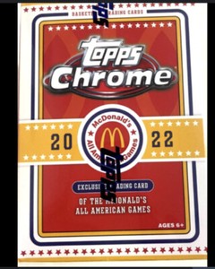 Topps Chrome McDonald's All American Basketball 2022 Factory Sealed Blaster Box