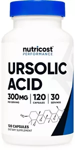 Nutricost Ursolic Acid 300mg, 120 Capsules - Picture 1 of 5