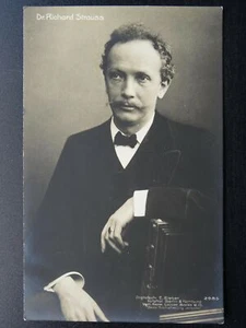 Musical German Composer RICHARD STRAUSS c1910 RP Postcard - Picture 1 of 2