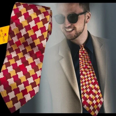 CORBATA DE SEDA TEJIDA ITALIANA DE LUJO ANCHA CLÁSICA ETRO MILANO, NUEVA CON ETIQUETAS $139 Foto 1 de 4
