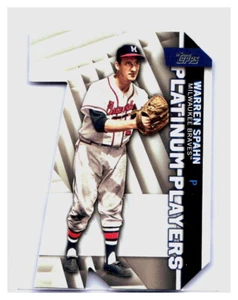 Warren Spahn 2021 Topps Baseball - Platinum Players #PDC-41 - Milwaukee Braves - Picture 1 of 2