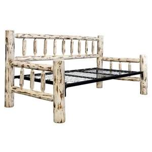 Rustic Log Daybed Amish Made Solid Pine Day Bed Lodge Cabin Furniture - Picture 1 of 5