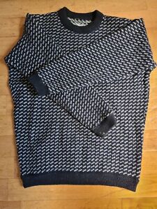 Vintage Traditional Norwegian Lice Pattern Sweater - Ore