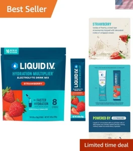 Travel-Friendly Strawberry Electrolyte Mix - 16 Servings of Optimal Hydration - Picture 1 of 9