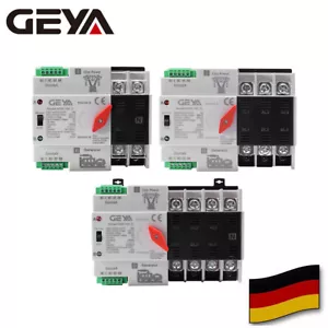 Interruptor de transferencia automática de doble alimentación GEYA 2/3/4P 100A 50Hz red a generador de CA - Imagen 1 de 13