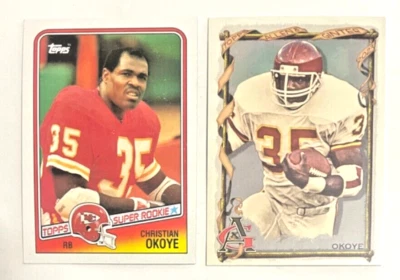 Christian Okoye 1988 Topps Supper Rookie RB Kansas City Chiefs Card No# 363 - Image 1 of 2