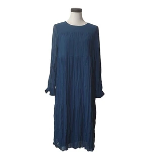 Vestido largo plisado Mujer - Imagen 1 de 19