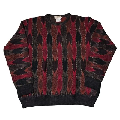 Vintage Coogi Style Sweater Men Pullover Crewneck Cosby Biggie Jumper Size L - Image 1 of 4