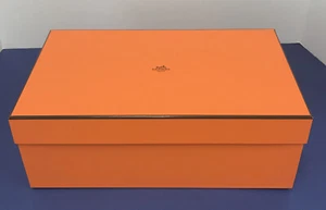 HERMES PARIS AUTHENTIC SHOE BOX 14”x8.5”x5" GIFT STORAGE - Picture 1 of 3