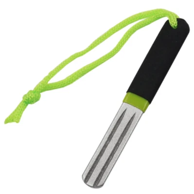 Fishing Hook Sharpener File Pocket Frosted Stone Grinder Tool 2-Side 3-Groove x1 - Image 1 of 4