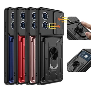 For Motorola Moto G Power 5G 2024 Plug-in Card Slot Ring Case Ring Holder Cover - Picture 1 of 70