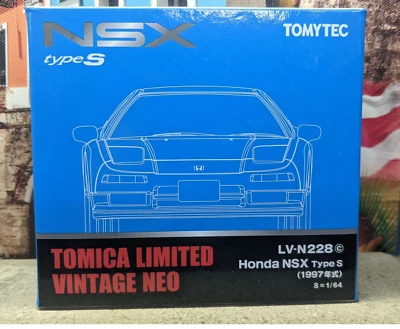TOMICA LV-N228c 1997 HONDA NSX TypeS [BLUE] NEW IN BOX TOMICA LIMITED NEO SERIES - Image 1 of 4