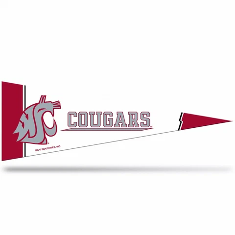 2 Washington State Cougars Middleman Pennants. Felt. 14-1/2" x 5".    #944/A119 Cover