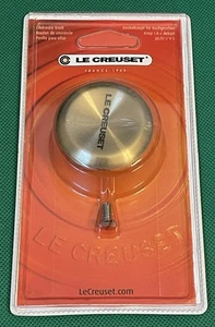 Le Creuset 1.9” 47mm Light Gold Round Stainless Steel Replacement Cookware Knob - Picture 1 of 2