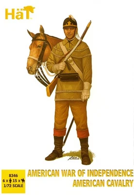 Conjunto de bonecos HaT Miniatures 1/72 AMERICAN WAR OF Independence american cavalry - Imagem 1 de 3