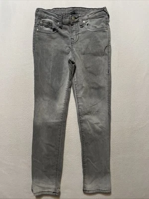 Pantalón True Religion Jóvenes Niños Ricky Big T Stitch Talla 14 Elastizado Negro Gris Foto 1 de 4